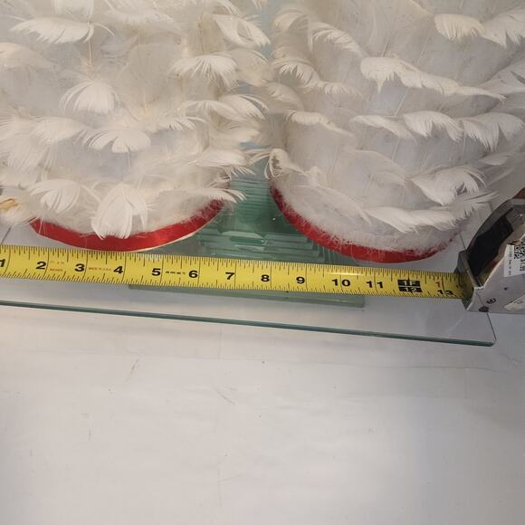 Vintage feather Christmas tree set 21 inches tall - Picture 6 of 6